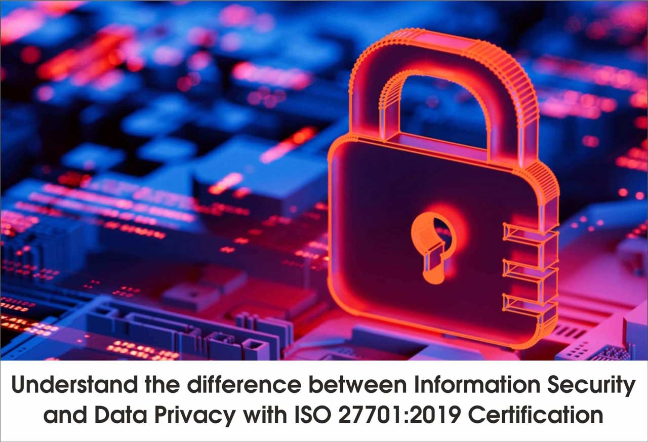 Understand the difference between Information Security and Data Privacy with ISO/IEC 27701:2019 Certification